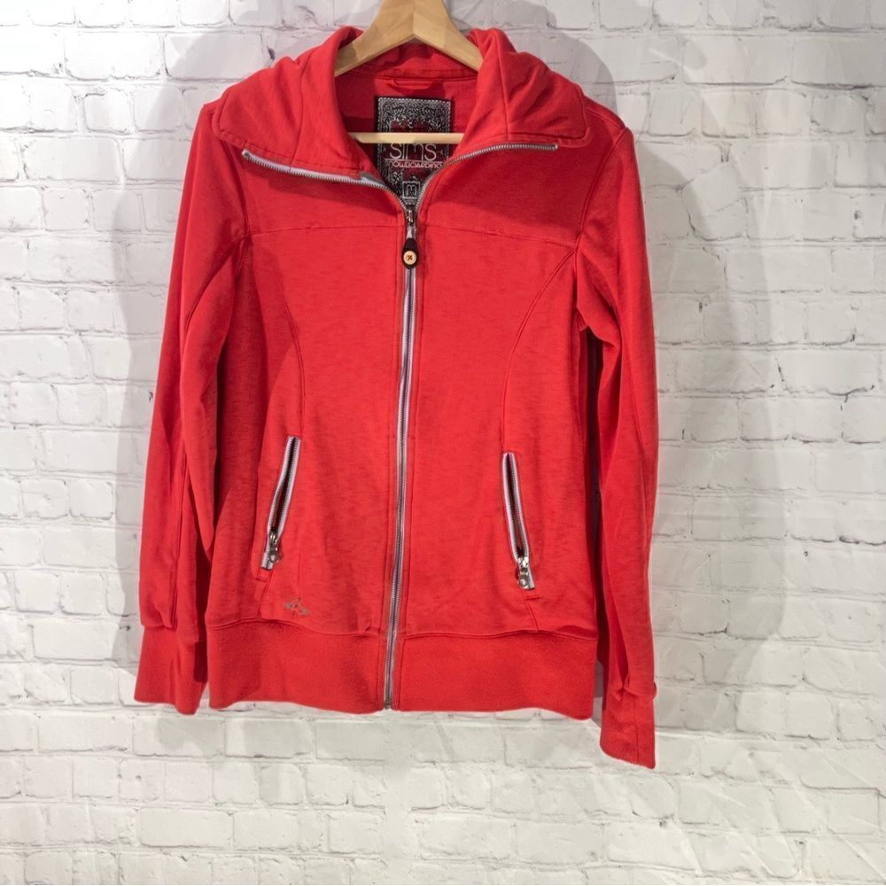 Sims Snowboarding Red Full Zip Jacket Size Medium